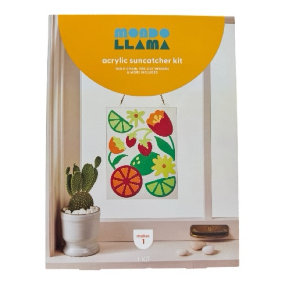 Mondo Llama Acrylic Suncatcher Kit – Tropical Design
